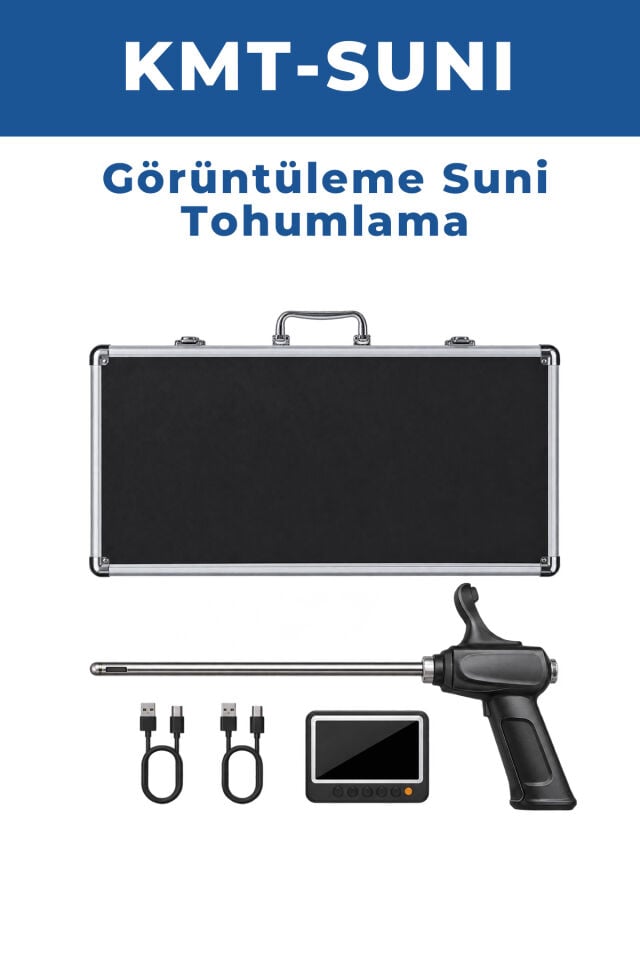 KMT-SUNI Görüntülü Suni Tohumlama Cihazı 5 İnç Ekranlı - Veteriner Endoskop Kamera