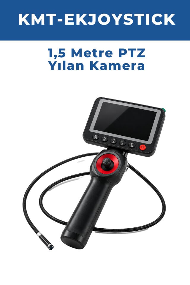KMT-EKJOYSTICK 1,5 Metre PTZ Endoskop Kamera - 360 Derece Dönebilen