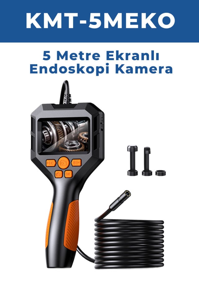 KMT-5MEKO 5 Metre Ekranlı Endoskop Kamera – 5,5 mm Kamera Çapı