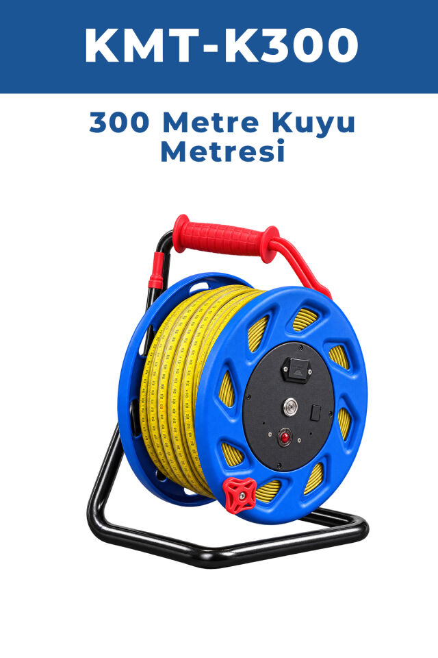 KMT-K300 Derin Kuyu Su Seviyesi Ölçer 300 Metre Profesyonel Düdük Metre
