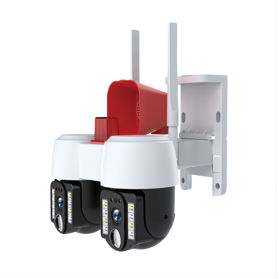 KMT-2LENS 4MP Dual Lens WiFi PTZ Kamera 10X Zoom Gece Görüşlü